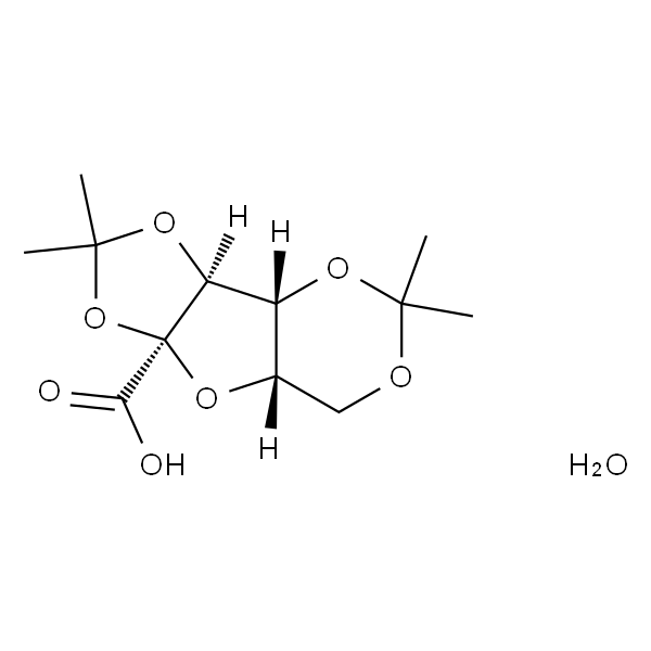 (-)-2，3:4，6-二-O-异亚丙基-2-酮-L-古龙酸一水合物