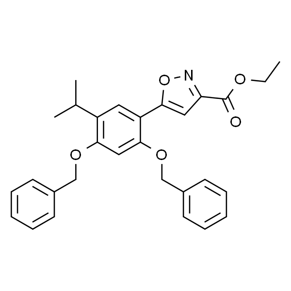 5-(2,4-双(苄氧基)-5-异丙基苯基)异噁唑-3-羧酸乙酯