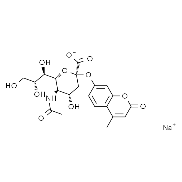 N-乙酰基-2-O-(4-甲基-2-氧代-2H-1-苯并吡喃-7-基)-α-神经氨酸一钠盐