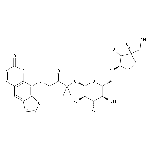 9-[(2R)-3-[(6-O-D-芹糖-BETA-D-呋喃糖基-BETA-D-吡喃葡萄糖基)氧基]-2-羟基-3-甲基丁氧基]-7H-呋喃并[3,2-G][1]苯并吡喃-7-酮