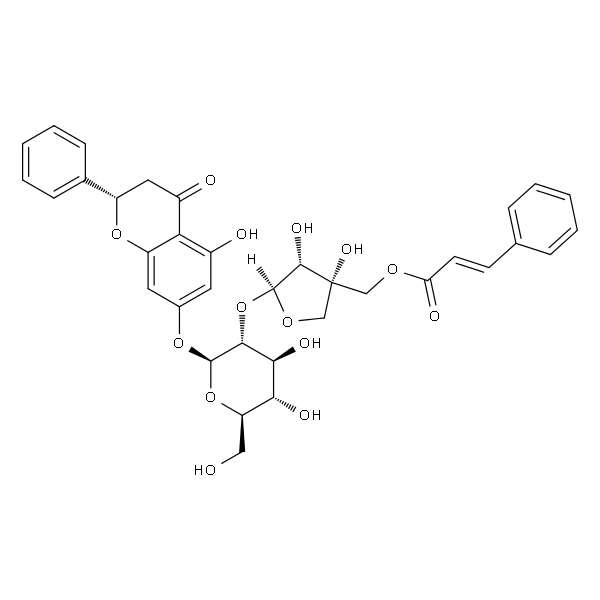 (2S)-Pinocembrin 7-O-[2''-O-(5'''-O-trans-cinnamoyl)-β-D-apiofuranosyl]-β-D-glucoside