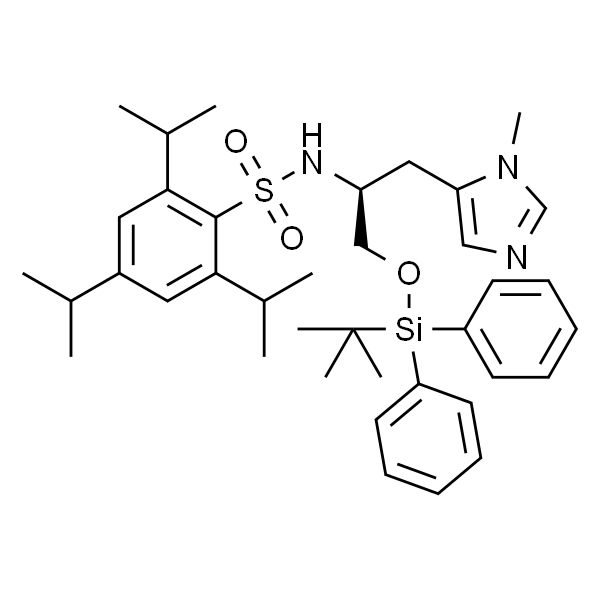 Nα-(2,4,6-三异丙苯基磺酰基)-O-(叔丁基二苯基甲硅基)-π-甲基-L-组氨醇