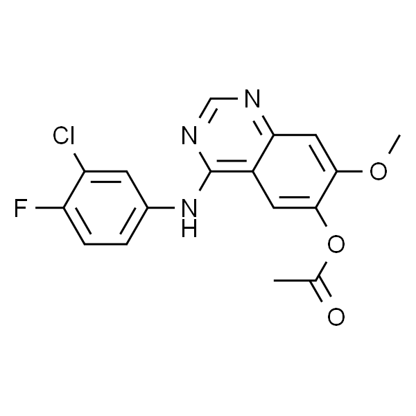 4-(3-氯-4-氟苯氨基)-7-甲氧基喹唑啉-6-醇乙酸酯