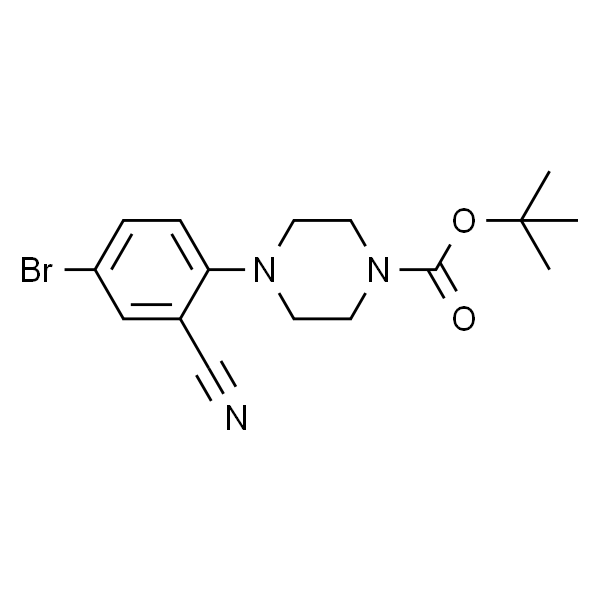 1-boc-4-(4-溴-2-氰基苯基)哌嗪