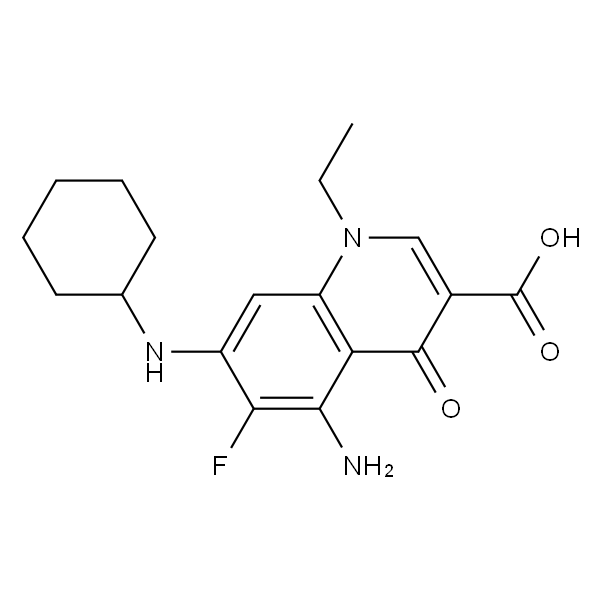 5-氨基-7-(环己基氨基)-1-乙基-6-氟-4-氧代-1,4-二氢喹啉-3-羧酸