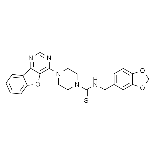 N-(苯并[d][1,3]二氧杂环戊烷-5-基甲基)-4-(苯并呋喃并[3,2-d]嘧啶-4-基)哌嗪-1-甲硫酰胺