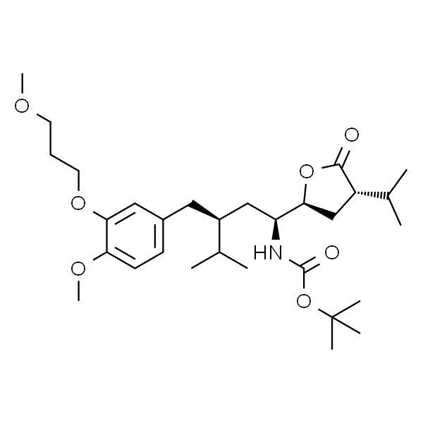 [(1S,3S)-3-[[4-甲氧基-3-(3-甲氧基丙氧基)苯基]甲基]-4-甲基-1-[(2S,4S)-四氢-4-异丙基-5-氧代-2-呋喃基]戊基]-氨基甲酸叔丁酯