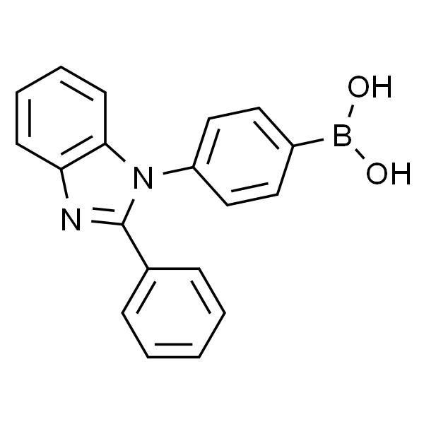 4-(2-苯基-1H-苯并咪唑-1-基)苯基硼酸 (含不同量的酸酐)