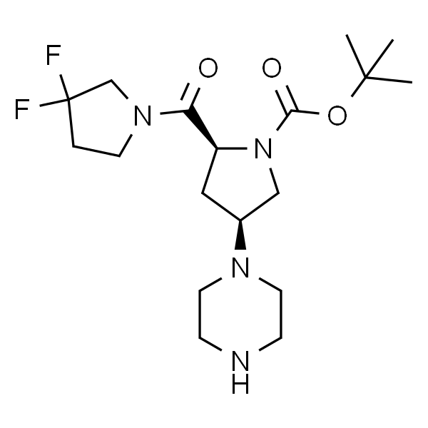 (2S,4S)-1-Boc-2-(3,3-二氟吡咯烷-1-羰基)-4-(1-哌嗪基)吡咯烷