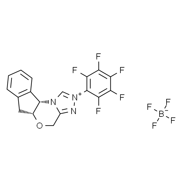 (5aR,10bS)-2-(全氟苯基)-4,5a,6,10b-四氢-2H-茚并[2,1-b][1,2,4]三唑并[4,3-d][1,4]噁嗪-11-鎓四氟硼酸盐