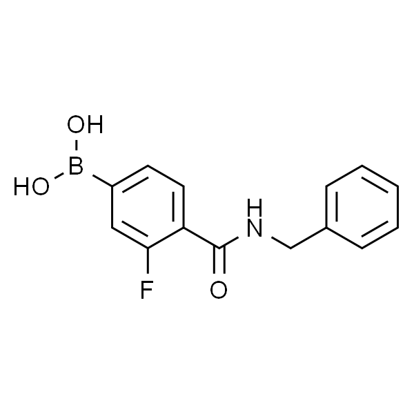 4-苄基氨甲酰基-3-氟苯硼酸