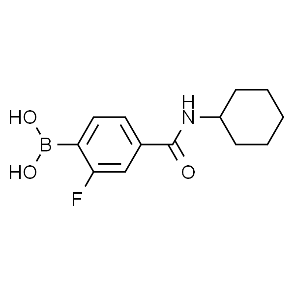 4-CyclohexylcarbaMoyl-2-fluorobenzeneboronic acid， 97%