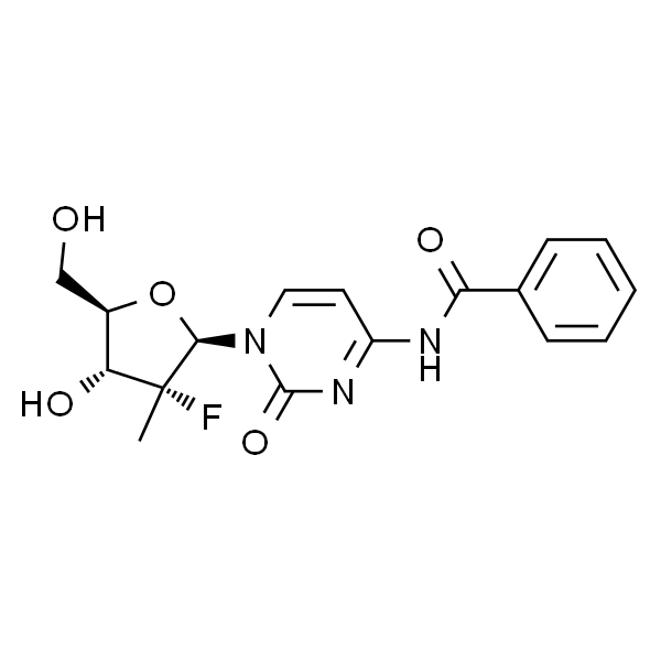 N-(1-((2R,3R,4R,5R)-3-fluoro-4-hydroxy-5-(hydroxymethyl)-3-methyltetrahydrofuran-2-yl)-2-oxo-1,2-dihydropyrimidin-4-yl)benzamide