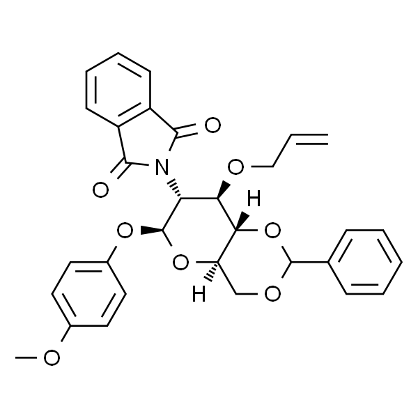 4-甲氧苯基-3-O-烯丙基-4,6-O-苯亚甲基-2-脱氧-2-邻苯二甲酰亚氨基-β-D-吡喃葡萄糖苷