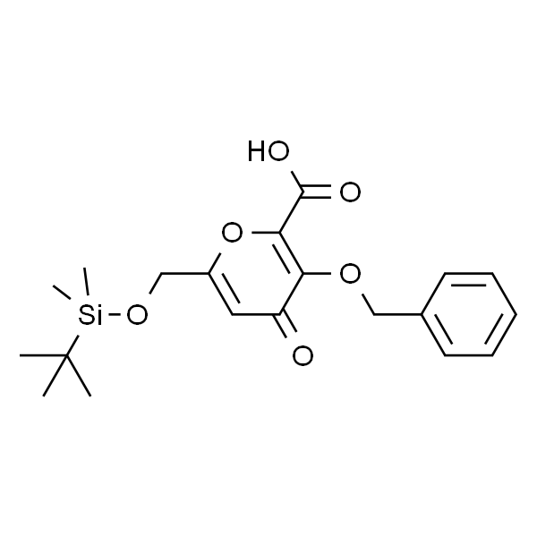 3-(苄氧基)-6-(((叔丁基二甲基甲硅烷基)氧基)甲基)-4-氧代-4H-吡喃-2-羧酸