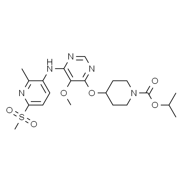 4-((6-((6-甲基磺酰基-2-甲基吡啶-3-基)氨基)-5-甲氧基嘧啶-4-基)氧基)哌啶-1-羧酸异丙酯