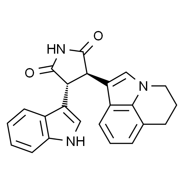 (3R,4R)-3-(5,6-二氢-4H-吡咯并[3,2,1-ij]喹啉-1-基)-4-(1H-吲哚-3-基)吡咯烷-2,5-二酮