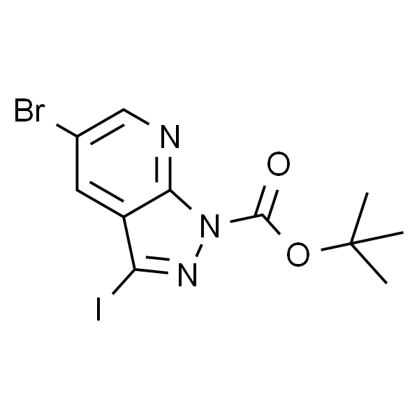 tert-Butyl 5-bromo-3-iodo-1H-pyrazolo[3,4-b]pyridine-1-carboxylate