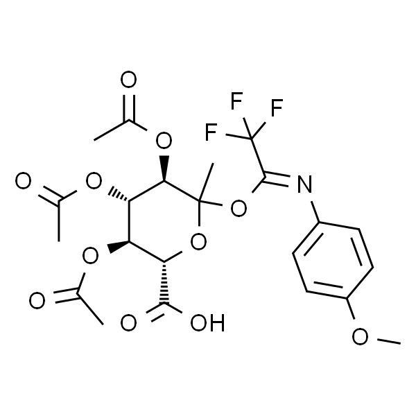 Methyl 2,3,4-Triacetyl-D-glucopyranosiduronyl 1-(N-4-Methoxyphenyl)-2,2,2-trifluoroacetimidate