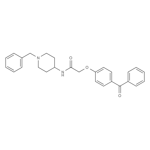 2-(4-苯甲酰苯氧基)-N-(1-苄基哌啶-4-基)乙酰胺