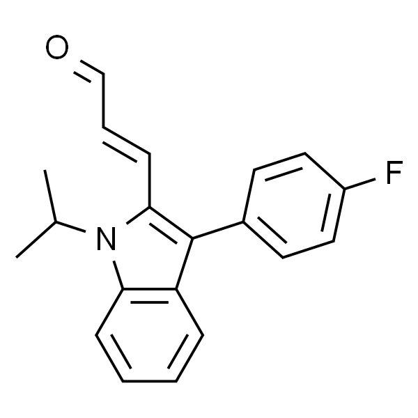 (E)-3-[3-(4-氟苯基)-1-异丙基吲哚-2-基]丙烯醛