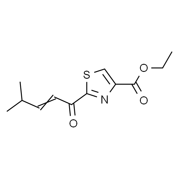 2-(4-甲基戊-2-烯酰基)噻唑-4-羧酸乙酯