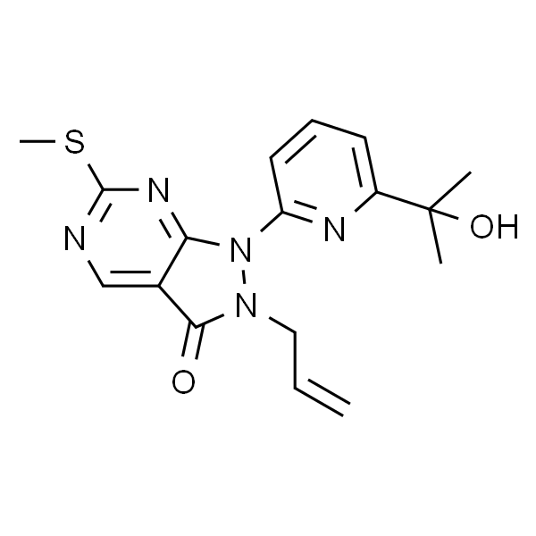 2-烯丙基-1-(6-(2-羟基丙-2-基)吡啶-2-基)-6-(甲巯基)-1H-吡唑并[3,4-d]嘧啶-3(2H)-酮