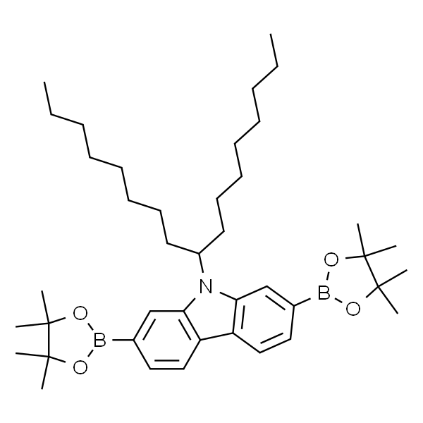 9-(9-十七烷基)-2,7-双(4,4,5,5-四甲基-1,3,2-二氧硼戊环-2-基)咔唑